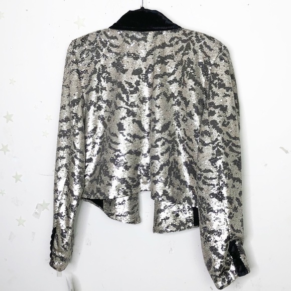 FREE People Tiger  sequin and velvet jacket - Picture 10 of 11